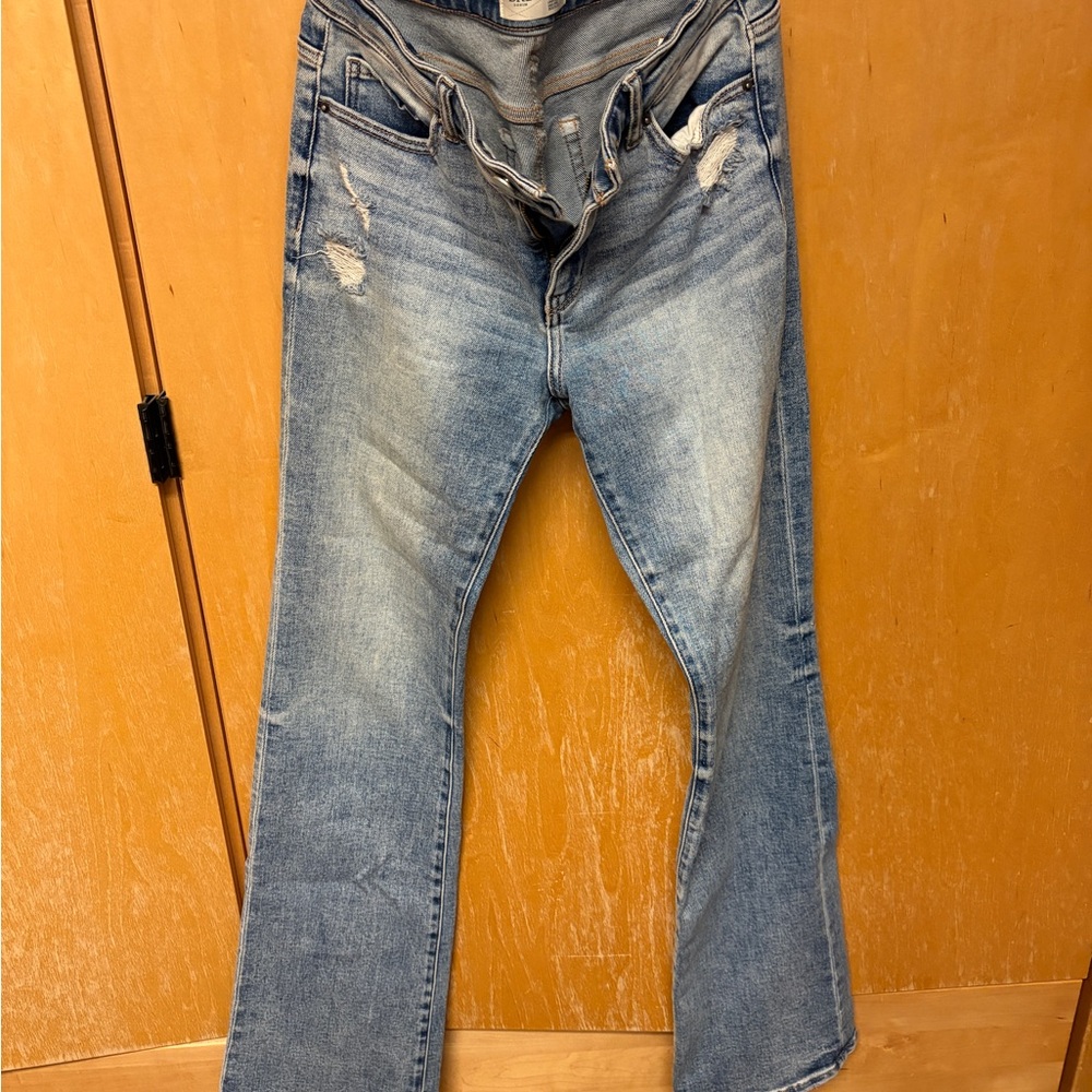 BKE Women's Light Blue Boot Cut Jeans